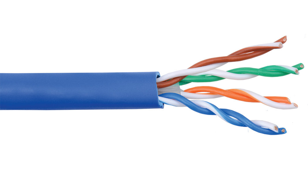 Liberty AV 24-4P-L6-EN-BLU | Blue Category 6 U/UTP EN Series 23 AWG 4 Pair Unshielded Cable Reel