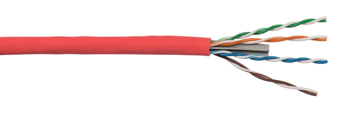 Liberty AV 24-4P-L6-EN-RED-BX | Red Category 6 U/UTP EN Series 23 AWG 4 Pair Unshielded Cable Box