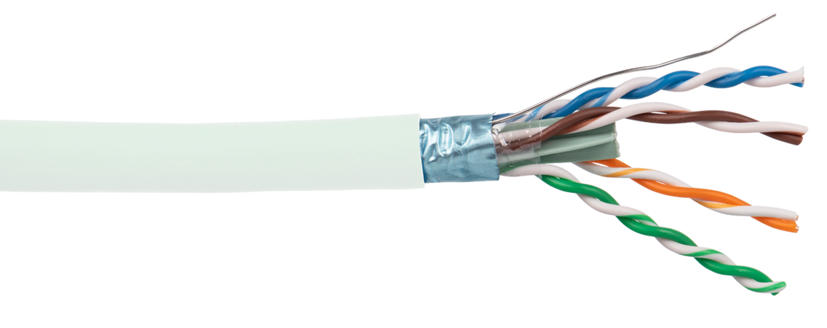 Liberty AV 24-4P-L6ASH-WHT | White Category 6A F/UTP EN Series 23 AWG 4 Pair Shielded Cable Reel