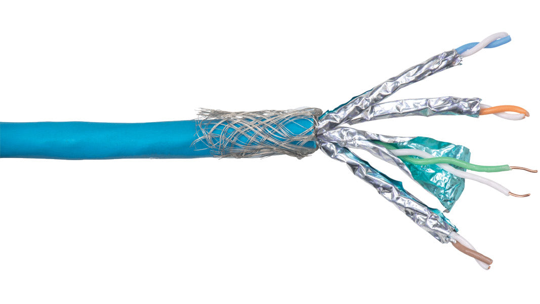 Liberty AV 24-4P-P-L7SH-BLU | Blue Category 7 S/FTP Series 22 AWG 4 Individually Shielded Pair Plenum Cable Reel