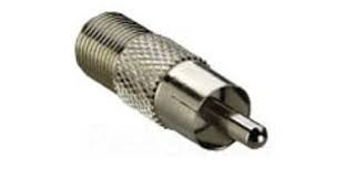 Liberty AV 32-3102-BU | Interseries Adapter F Jack to RCA Plug In-line Format Bag