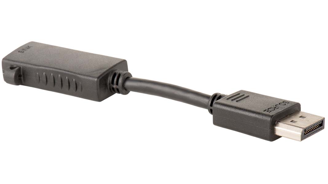 Liberty AV AR-DP4K-HDF | 4K DisplayPort to HDMI Cable Adapter 5 inches long