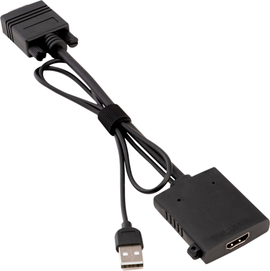 Liberty AV AR-VMU-HDF | VGA + USB to HDMI Adapter Cable 8 inches long