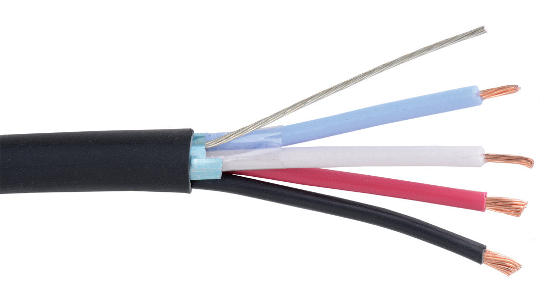 Liberty AV AXLINK-P | Black AMX Systems Universal Control 22 AWG 1-Pair Shielded and 18 AWG 2-Conductor Composite Plenum Cable Reel