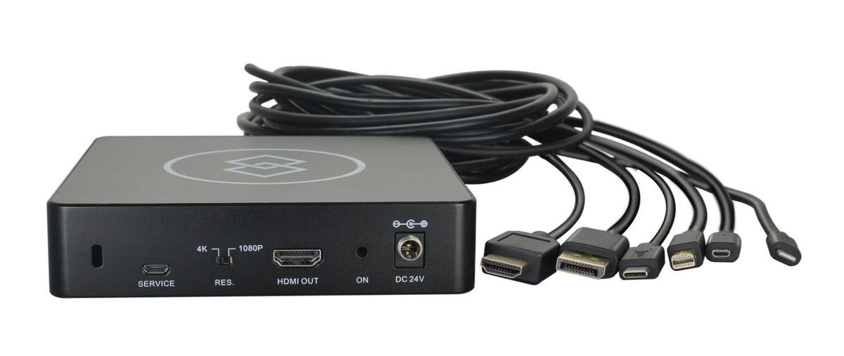 Liberty AV BYOD-HUB-HDBTKIT | BYOD Connection Hub - 6 input to HDMI under table mountable Auto-switcher / Scaler