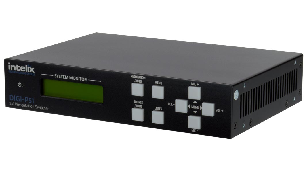 Liberty AV DIGI-P51-BSTK | Presentation Switcher/Scaler - 5 Input x 1 Output