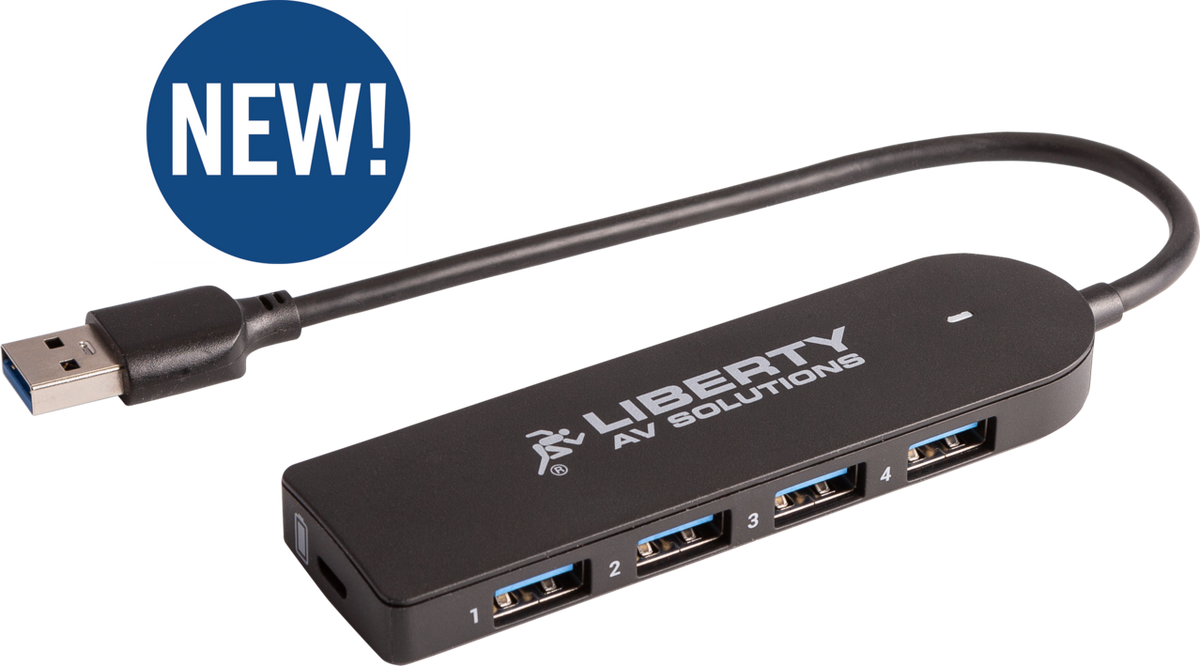 Liberty AV DL-4USB-HUBP | Powered USB 4 Port USB 3.0 Hub