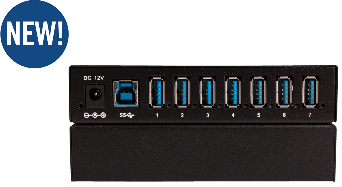 Liberty AV DL-7USB-PHUB | TeamUp+ Series 7 Port Powered USB 3.0 Commercial Hub