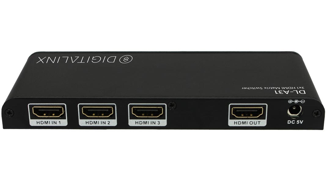 Liberty AV DL-A31 | DigitaLinx 3x1 HDMI Auto Switcher