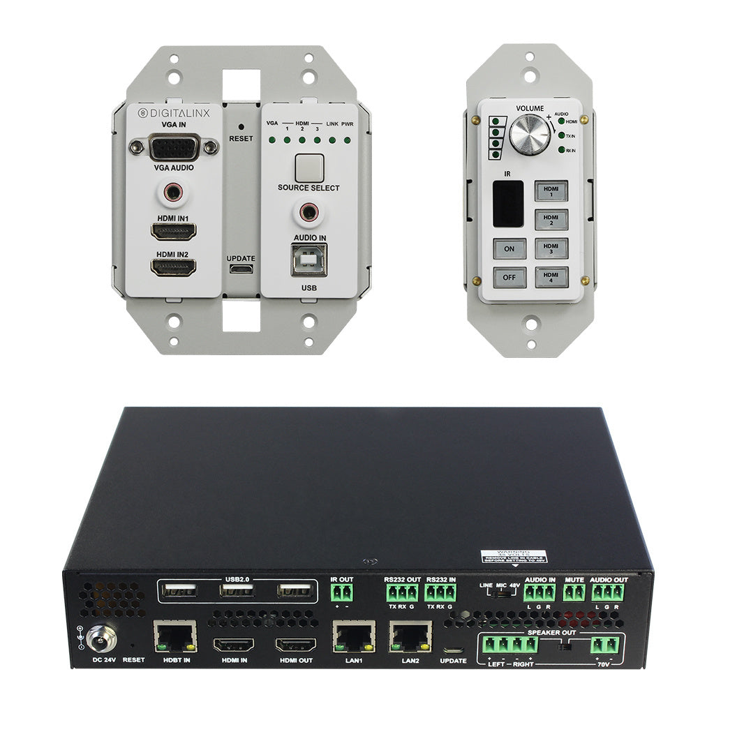 Liberty AV DL-ARK-3H1VC | DigitaLinx "ARK" Series Three Piece HDMI, VGA, & USB Room Kit