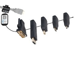 Liberty AV DL-AR | Universal HDMI Adapter Ring Complete Assembly with 5 Adapters