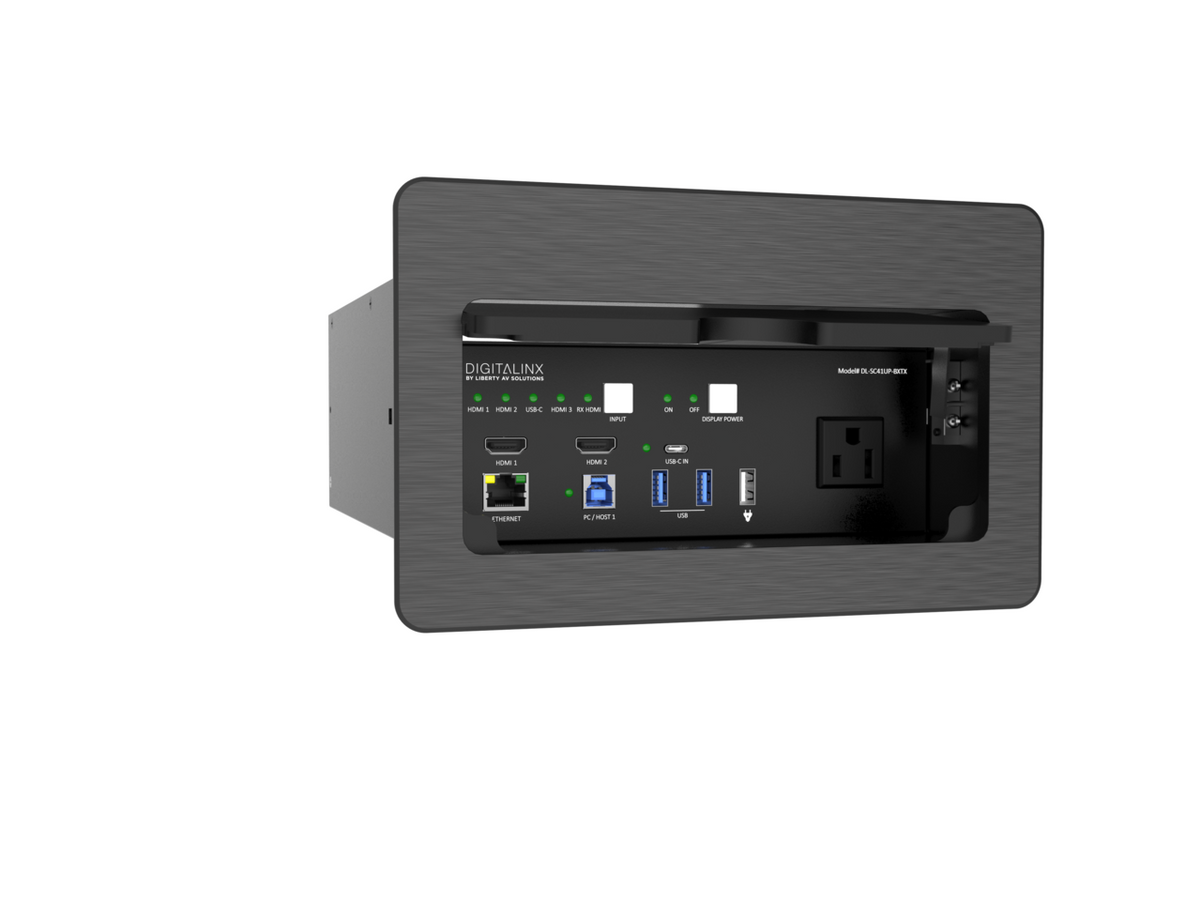 Liberty AV DL-SC41UP-BXTX | "TeamUp+" Series Multi-Format Table Box VC Collaboration Switcher / Extender
