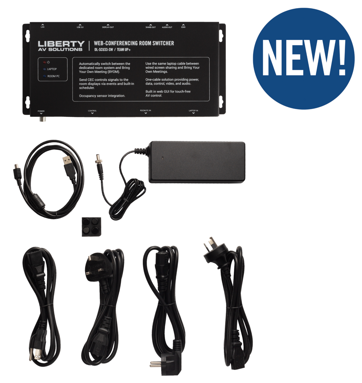 Liberty AV DL-SCU33-SW | TeamUp+ Series 4K60 Web-Conferencing Switcher/Hub