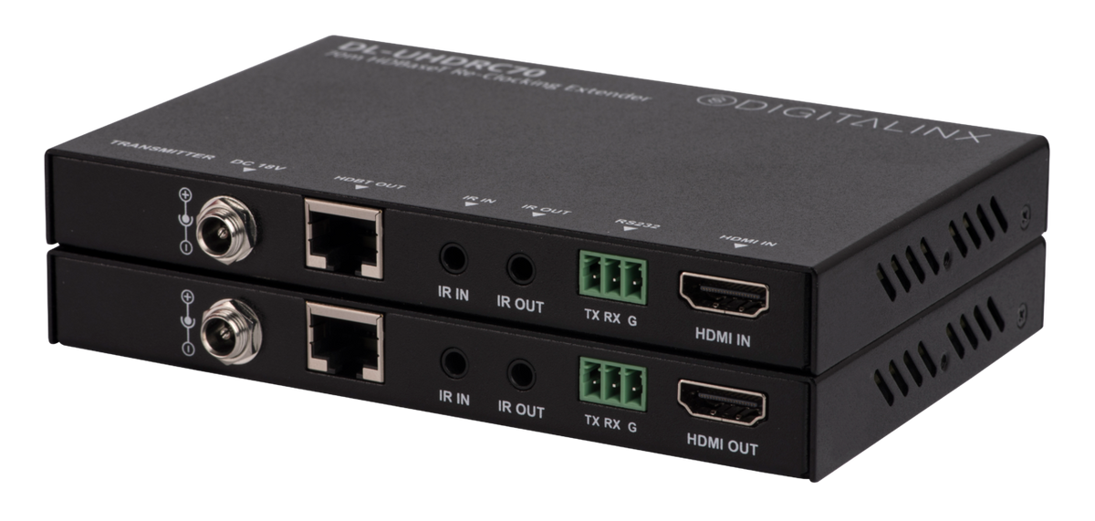 Liberty AV DL-UHDRC70 | DigitaLinx HDMI HDBaseT Extension Set with Control & Re-Clocking