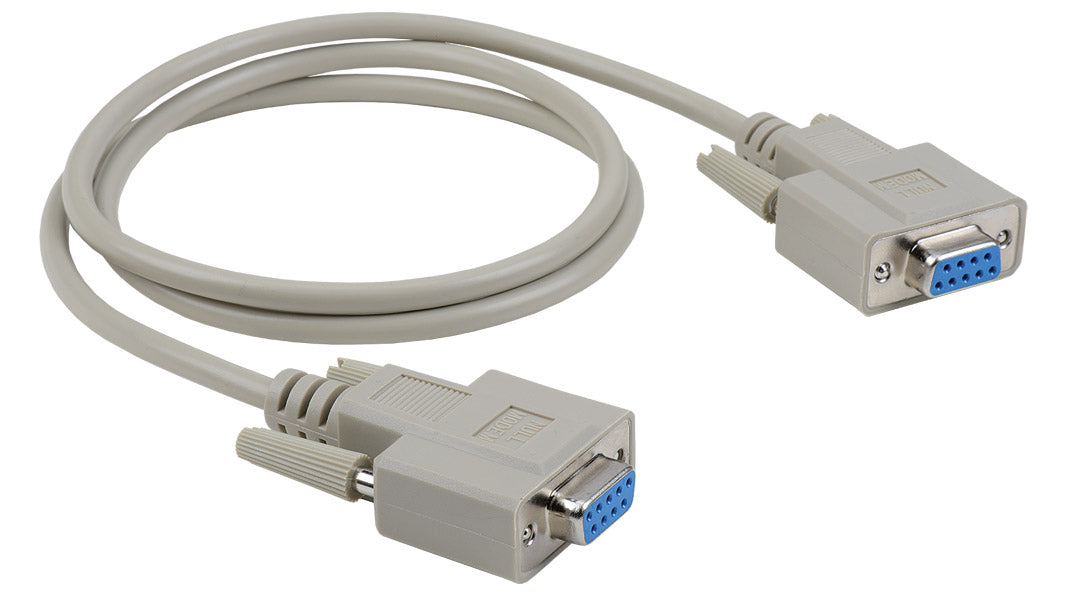 Liberty AV E-DB9F-F-NULL-10 | 10" Economy Molded D-SUB DB9 female to female null modem cable