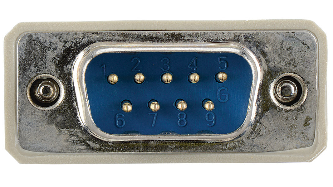 Liberty AV E-DB9M-F-3 | 3" Economy Molded D-SUB DB9 male to female extension cable