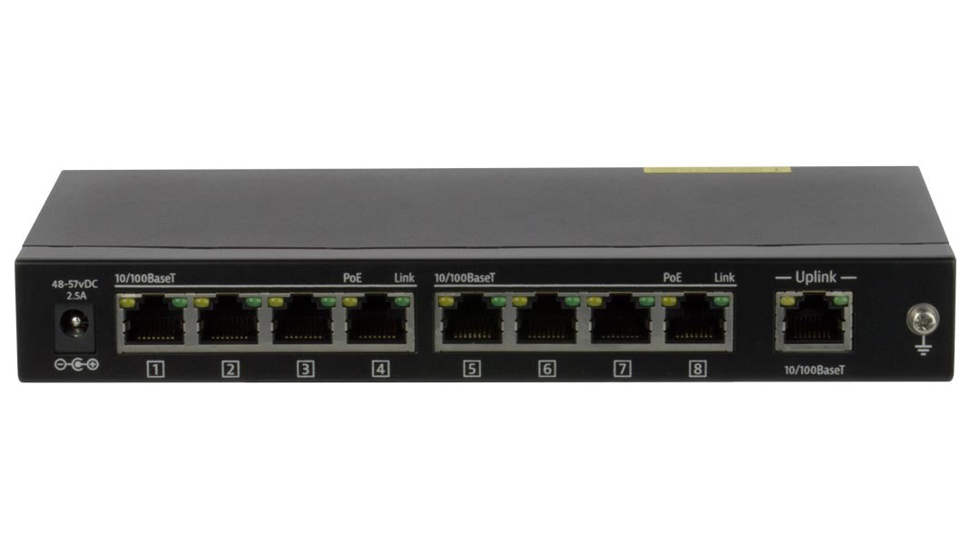 Liberty AV INT-IPSW1108-BSTK | Intelix 8 Port Network Switch with Uplink Port