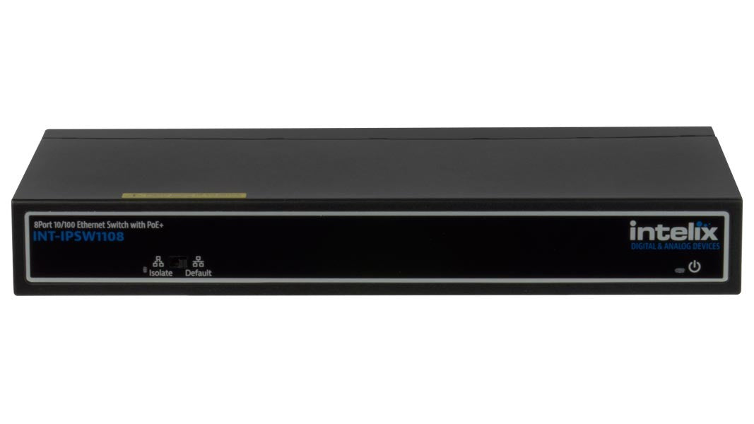 Liberty AV INT-IPSW1108-BSTK | Intelix 8 Port Network Switch with Uplink Port