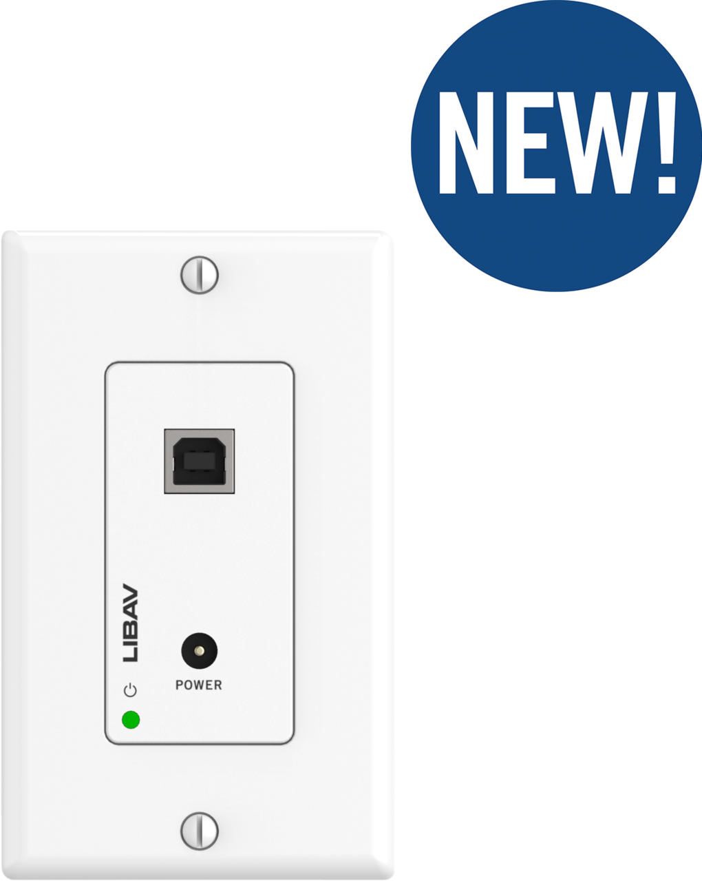 Liberty AV INT-USB2-50HWP | Intelix Series USB 2.0 High Speed Host / Local Side Wall Plate Extender