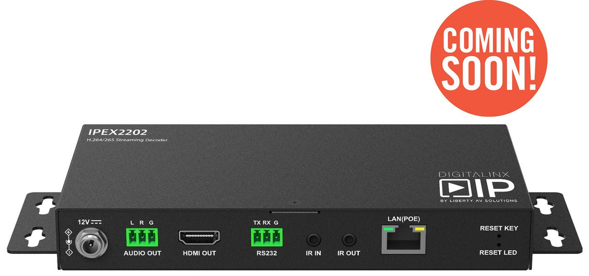 Liberty AV IPEX2202 | DigitaLinxIP 2200 Series AV/IP Decoder