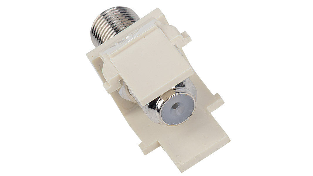 Liberty AV ISK-F-WH | Keystone compatible F connector pass through inserts