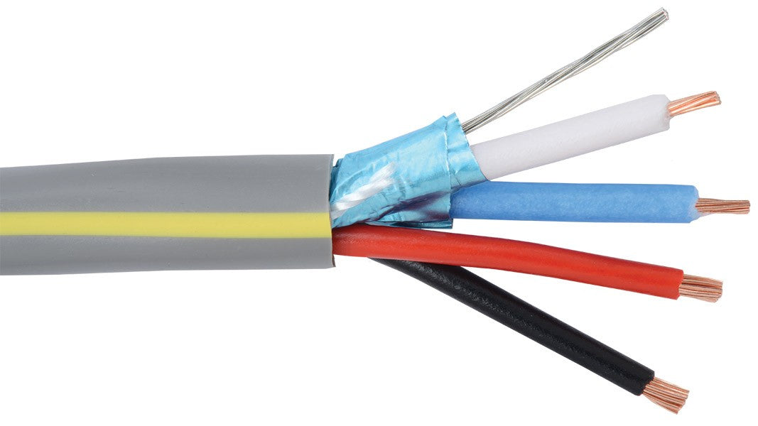Liberty AV LLINX-U-500 | 500 Feet Grey OEM Systems Universal Control 22 AWG 1-Pair Shielded and 18 AWG 2-Conductor Composite Cable Reel