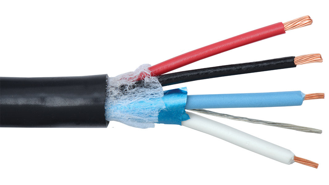 Liberty AV LLINX-U-DB-500 | Black OEM systems Universal Control 22 AWG 1-Pair Shielded and 18 AWG 2-Conductor Composite Direct Burial Cable Reel