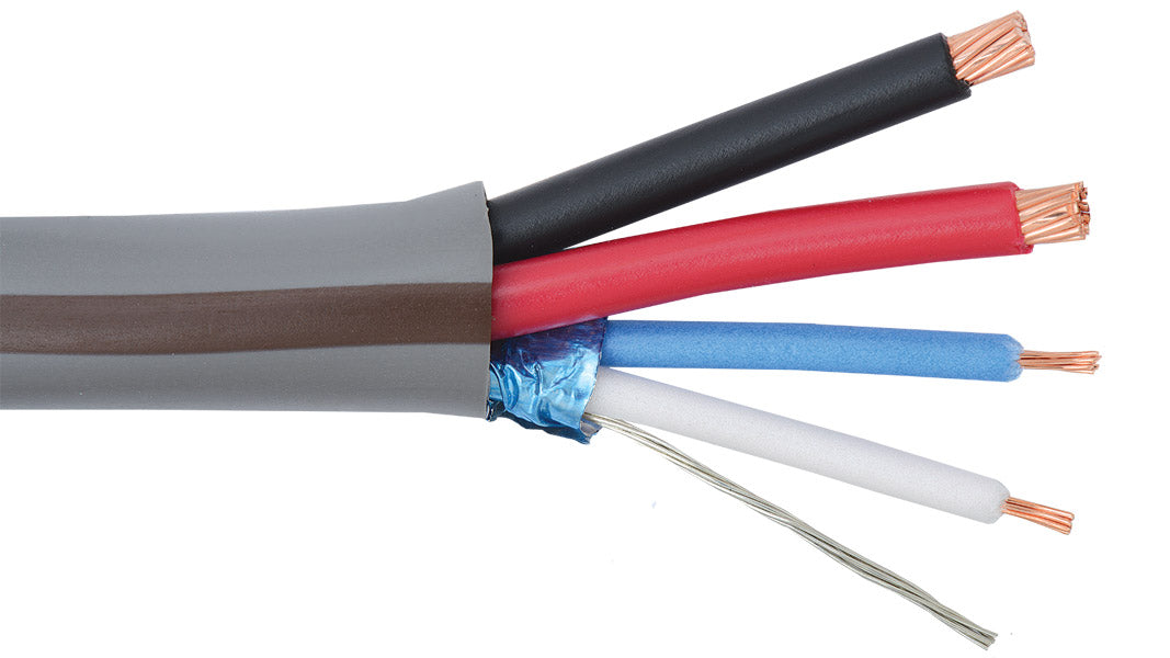 Liberty AV LLINX-U-HP-500 | Grey OEM Systems Universal Control 22 AWG 1-Pair Shielded and 12 AWG 2-Conductor Composite cable Reel