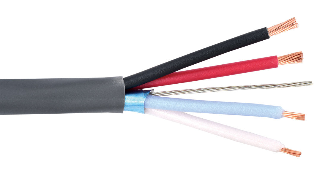 Liberty AV LLINX-U-P | Grey OEM systems Universal Control 22 AWG 1-Pair Shielded and 18 AWG 2-Conductor Composite Plenum Cable Reel