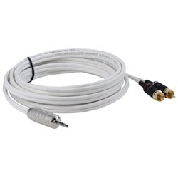Liberty AV P222P-3.5SM-2RCAM-50 | 50" Manufactured 3.5mm TRS to Duplex RCA Plenum Audio Cable