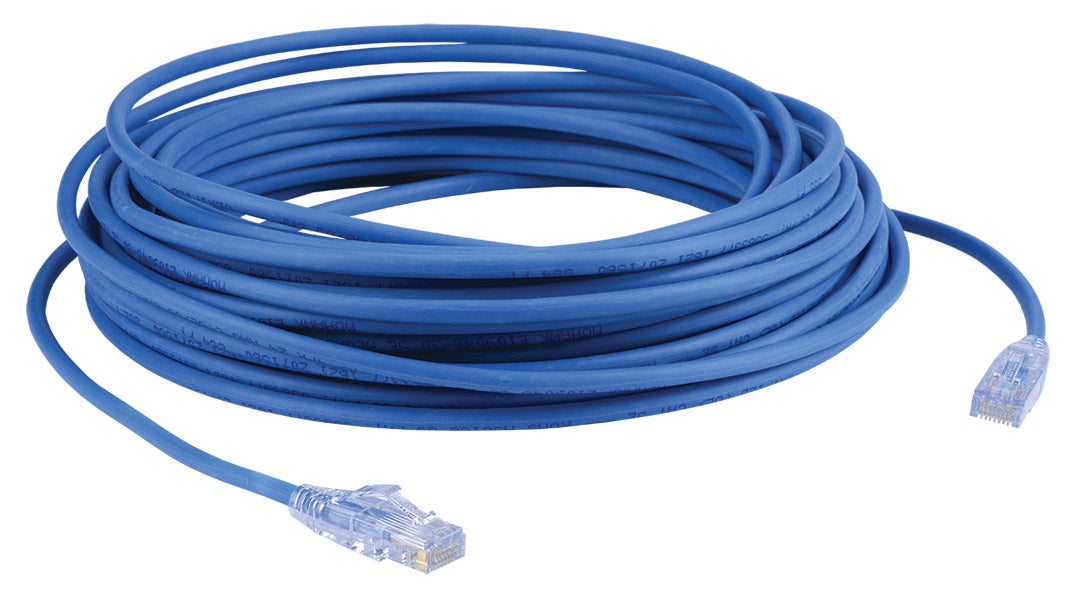 Liberty AV PPCE5B015BL | 15" LAN Solutions Category 5e U/UTP pre-made plenum patch cable