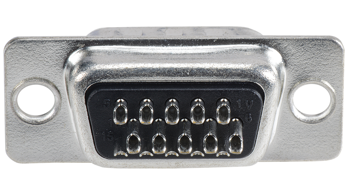 Liberty AV PPEDHS-15P | Economy D-SUB Connector DE15 Male VGA Solder Back