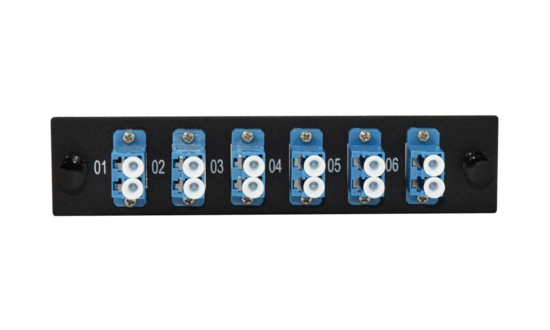 Liberty AV RF-12PLSM-6DLC | insert Panel -- 1 slot -- single mode OS2-- 6 duplex LC