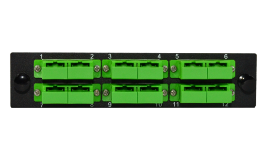 Liberty AV RF-12PLSM-6DSCA | insert Panel -- 1 slot -- single mode OS2-- 6 duplex SC/APC (angled)