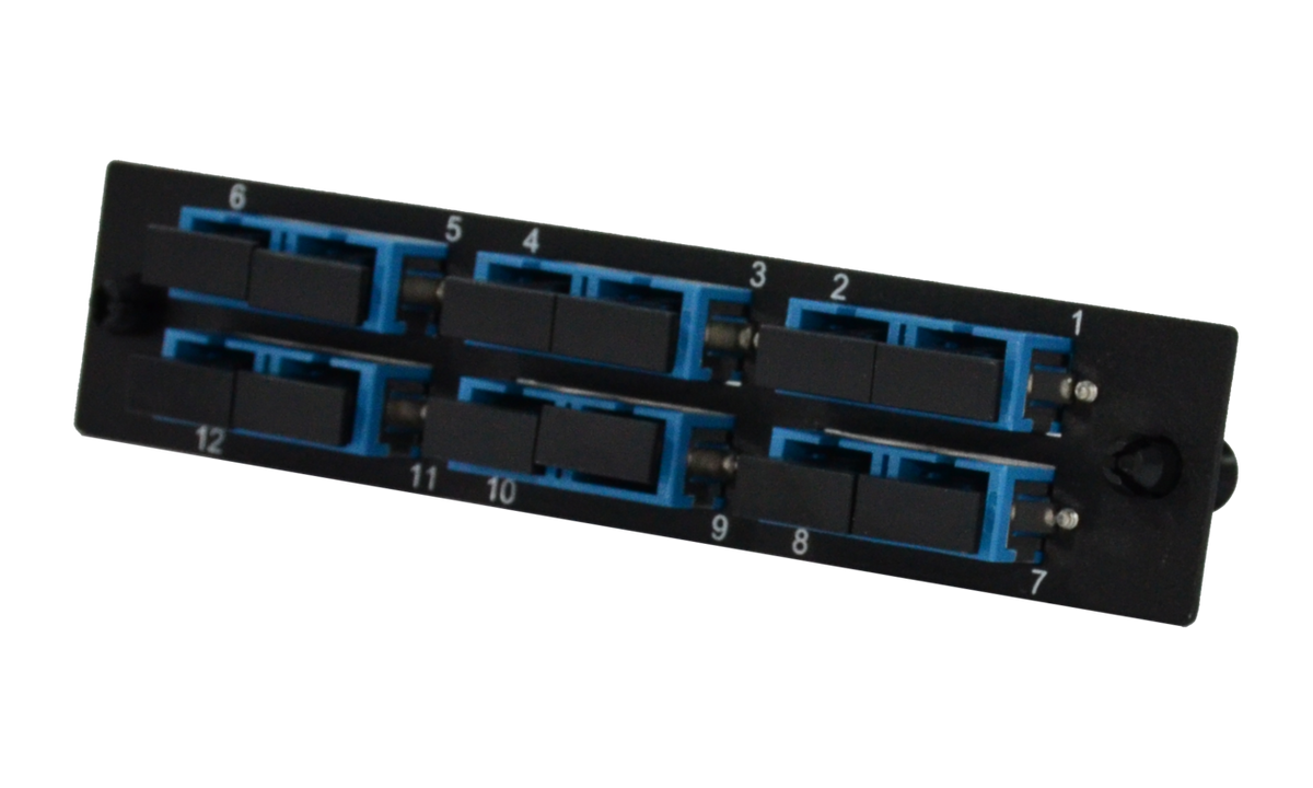 Liberty AV RF-12PLSM-6DSC | insert Panel -- 1 slot -- single mode OS2-- 6 duplex SC
