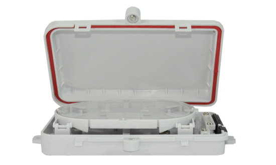 Liberty AV RF-WM04PIO | Wall-mount fiber distribution box -- 4 port with outdoor rating (requires couplers)