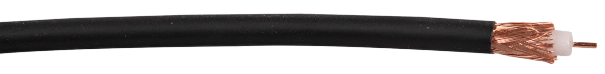 Liberty AV RG59-CCTV-PL-BLK | Black Line Level Audio RG59 Plenum Coaxial Cable Reel