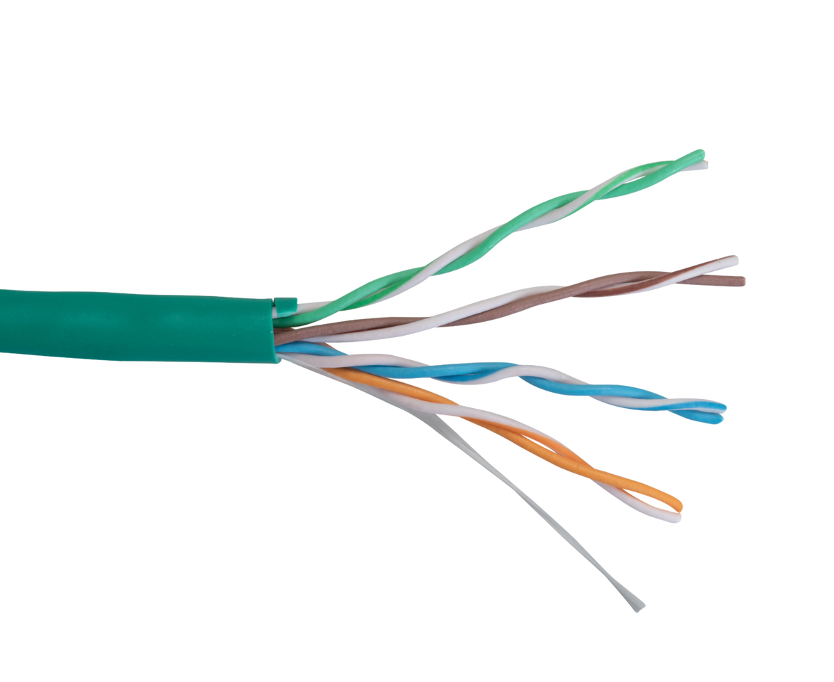 Liberty AV RVLNRC5EGN | Green RunAV Category 5 Enhanced U/UTP Riser-Rated Cable Box