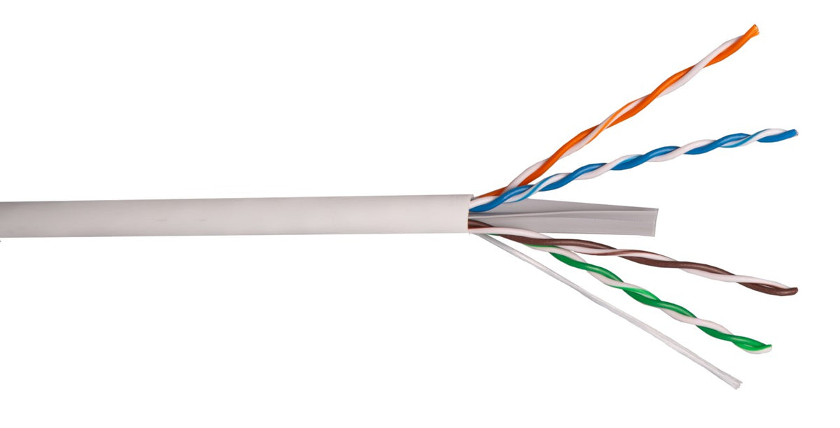 Liberty AV RVLNRC6WT | 1000 Feet White Run AV Category 6 U/UTP Riser Rated Cable Box