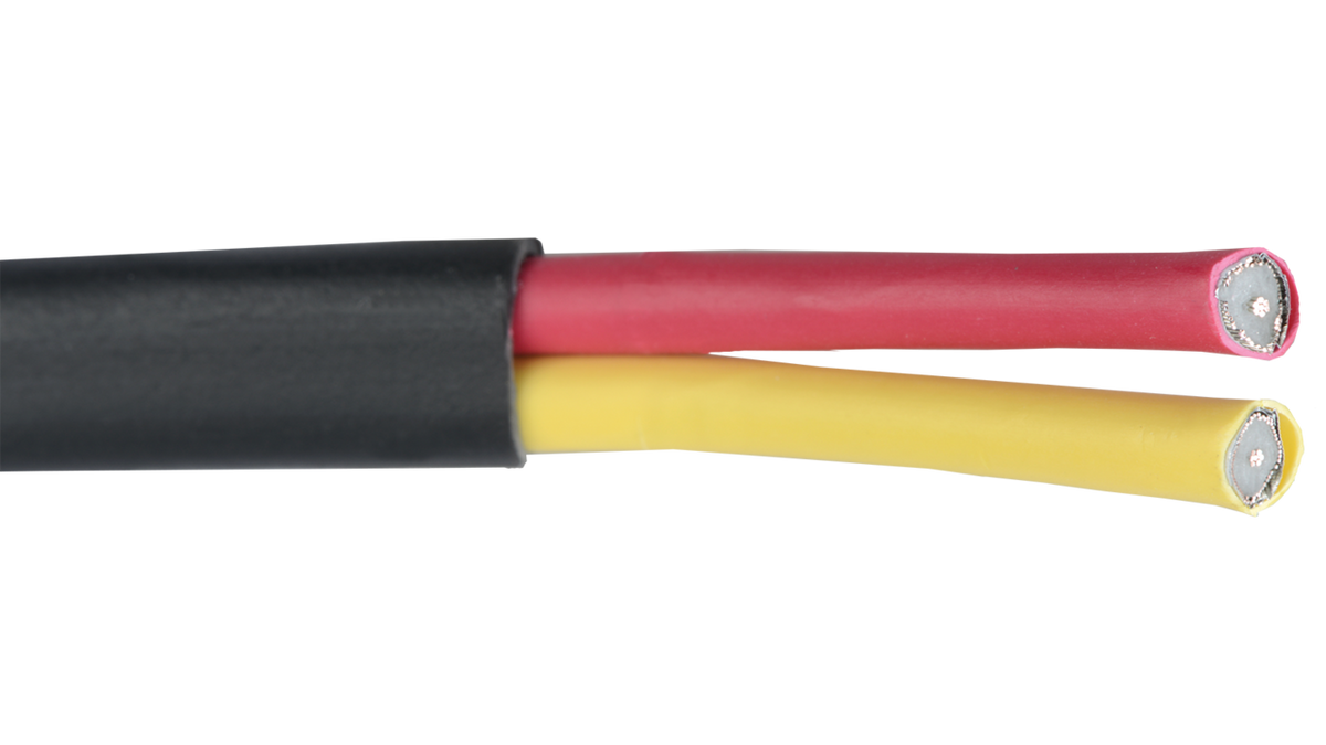 Liberty AV SV-PLN | Black RGB 2 x 26 AWG Stranded Mini-High Resolution Y/C Plenum Cable Reel