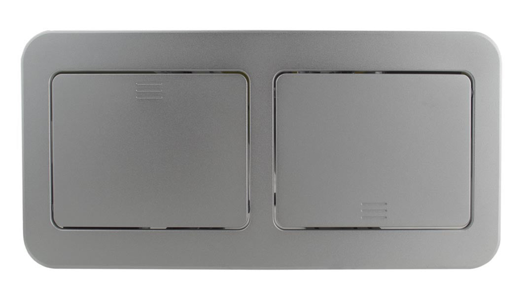Liberty AV TDPB-2V1AD-A | Square Dual Table Box with HDMI, VGA, Audio, Lan and Power
