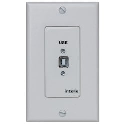 Liberty AV USB-WP-H-W | Full-Speed USB Extender Wall Plate (White) - Host Side