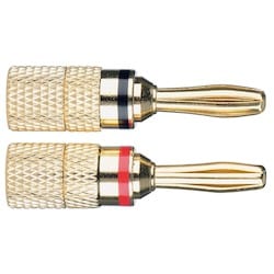 Liberty AV ZB03 | Premium Single Banana pairs for Speaker level Audio Cable