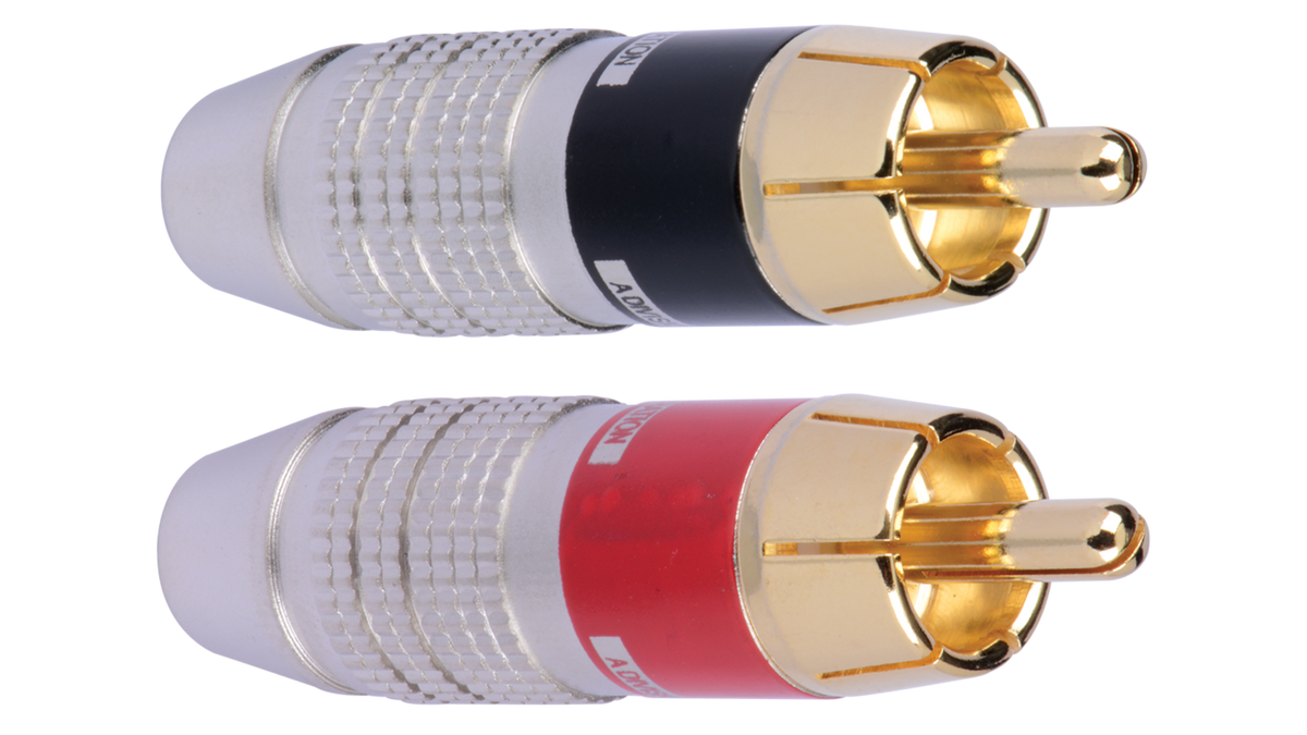 Liberty AV ZD01 | Premium RCA pair for 7.5mm and smaller Audio Cable