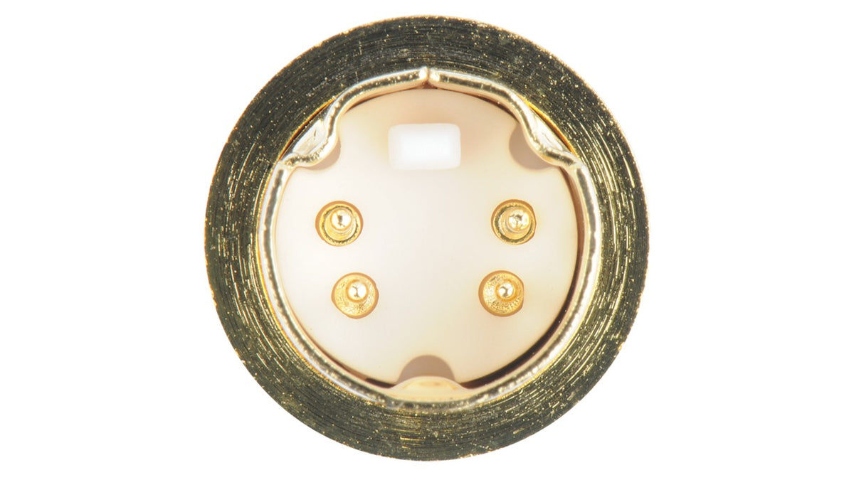 Liberty AV ZD05-SLM | Premium Mini-DIN 4-Pin S-Video Male for Cable Mount Applications