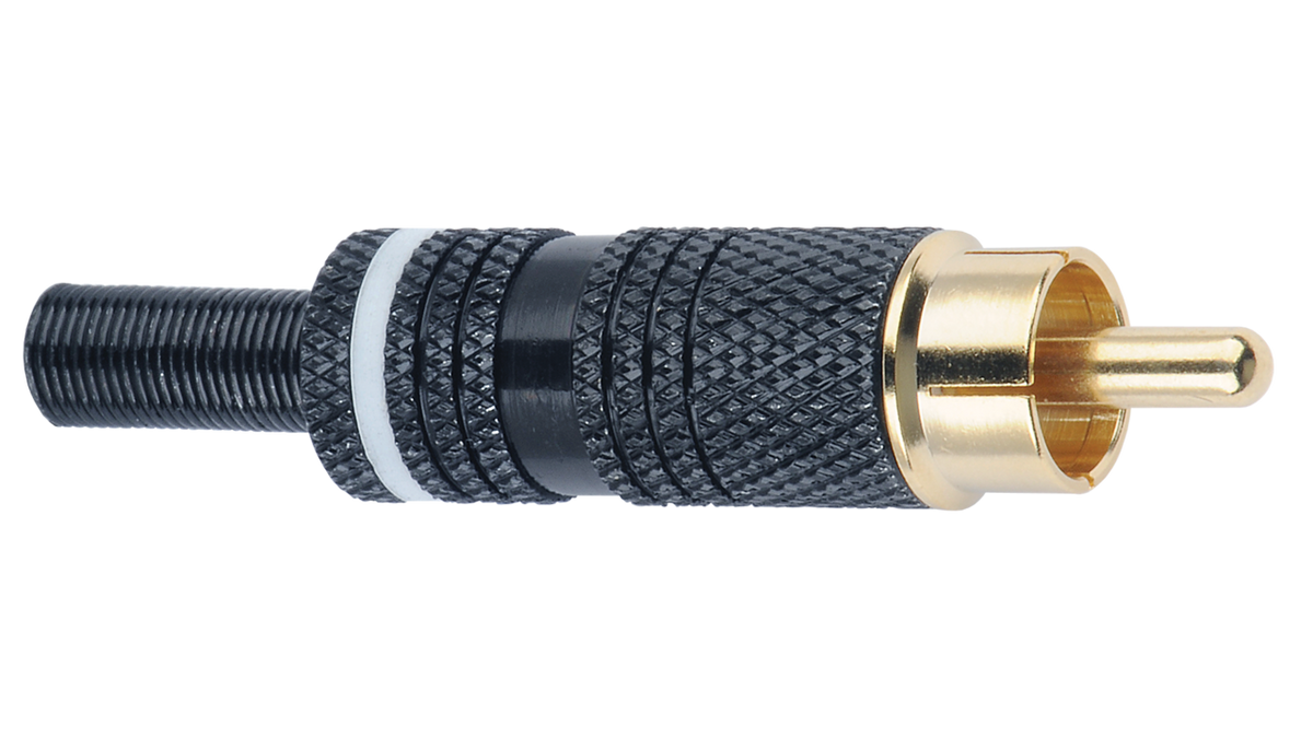 Liberty AV ZD06-Y | Economy RCA Connectors for smaller diameter audio and video cable
