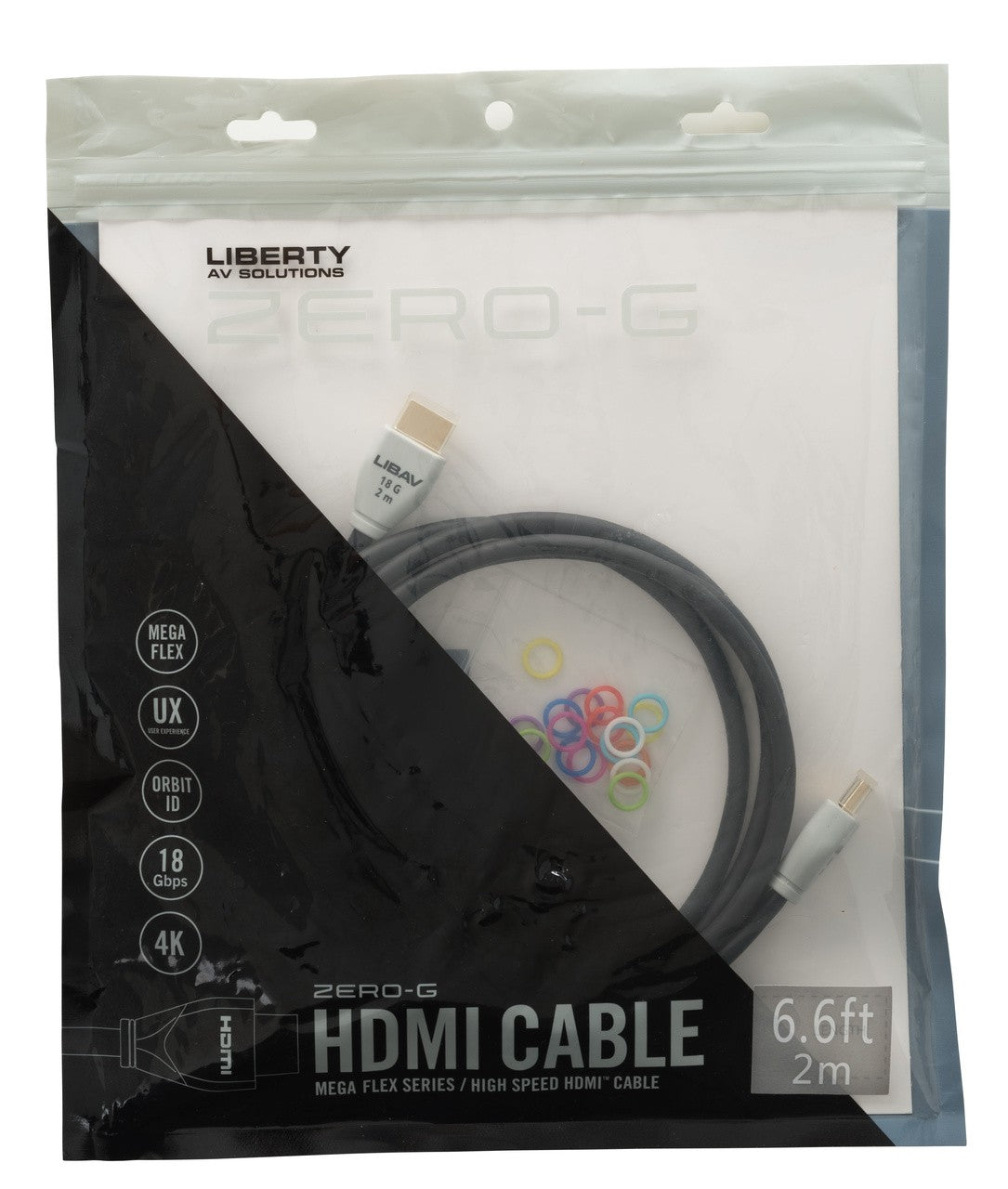 Liberty AV ZG-H03M | 9.84 Feet Zero-Gravity Super Flexible High Speed HDMI Cable Series