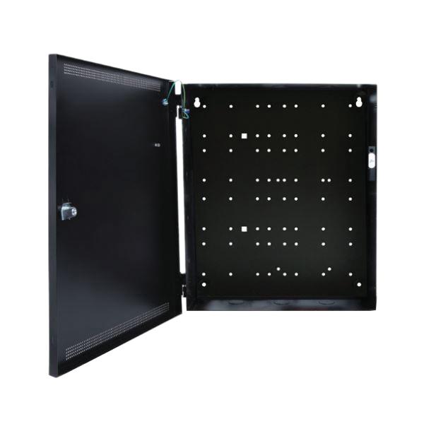 LifeSafety Power E1-BOXED | Standard Enclosure, 12 in. W, 4-1/2 in. D, 14 in. H, Black