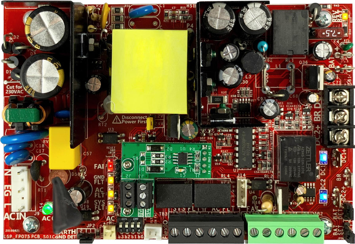LifeSafety Power FPO75-BOXED | Power Supply, 120/230 VAC (Input), 12/24 VDC (Output), 75 W