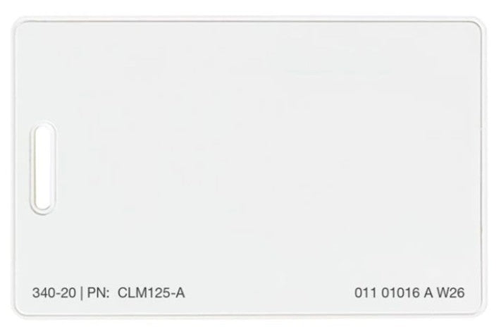 Linear 830-00420 | Clamshell Card, 125kHz, Format 26-Bit, Off White